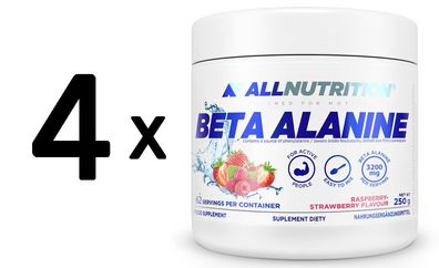 4 x Beta Alanine, Ice Fresh - 250g