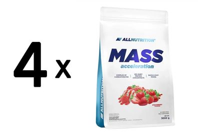 4 x Mass Acceleration, Strawberry - 3000g