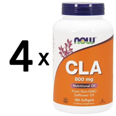 4 x CLA, 800mg - 180 softgels