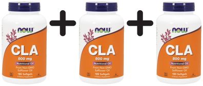 3 x CLA, 800mg - 180 softgels