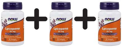 3 x Lycopene, 20mg - 50 softgels