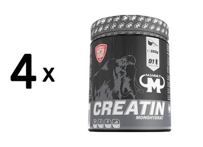 4 x Mammut Creatine Monohydrate (550g)