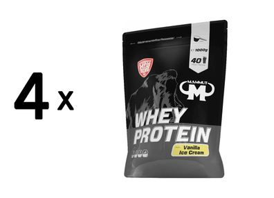 4 x Mammut Whey Protein (1000g) Vanilla