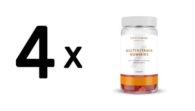 4 x Myprotein MyVitamins Multivitamin Gummies (60) Strawberry