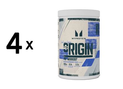 4 x Myprotein Origin Pre-Workout (30 serv) Blue Raspberry Fizz