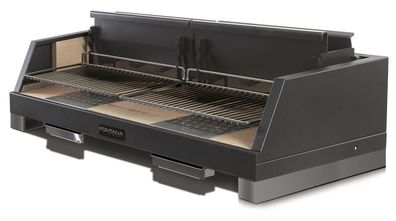 Einbaugrill Fontana Egeo 110 Befeuerung mit Holz und Kohle