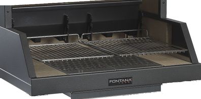 Einbaugrill Fontana Egeo 80 Befeuerung mit Holz und Kohle