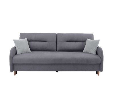 Schlafsofa Verto | Couch Sofa mit Schlaffunktion | 93 x 206 x 88 cm, Grau