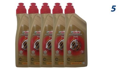 Castrol Transmax Dual 5x1 Liter Doppelkupplungsgetriebeöl , DSG