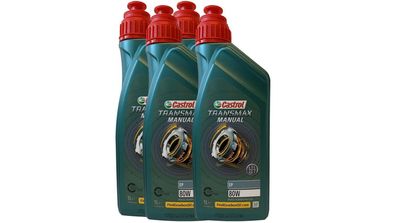 Castrol Transmax MANUAL EP 80W 4x 1 Liter Getriebeöl GL 4