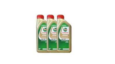 Castrol EDGE 0W-20 LL IV, 3x1 Liter VW 50800 / VW 50900