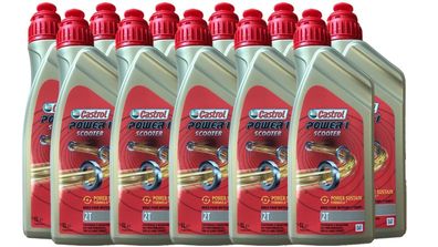 Castrol Power 1 Scooter 2T, API TC, ISO-L-EGD, JASO FD 11x1 Liter