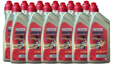 Castrol Power 1 Scooter 2T, API TC, ISO-L-EGD, JASO FD 12x1 Liter