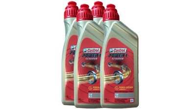 Castrol Power 1 Scooter 2T, API TC, ISO-L-EGD, JASO FD 4x1 Liter