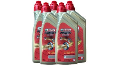 Castrol Power 1 Scooter 2T, API TC, ISO-L-EGD, JASO FD 5x1 Liter