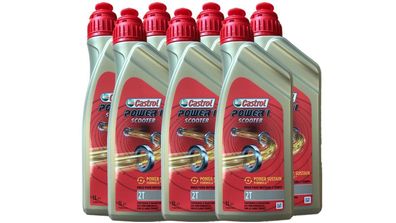 Castrol Power 1 Scooter 2T, API TC, ISO-L-EGD, JASO FD 7x1 Liter