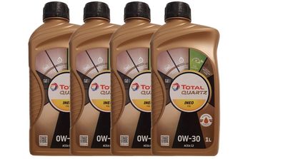 Total Quartz Ineo FDE 0W-30 ACEA C2, Ford WSS-M21950-A, STJLR.03.5007 4x1 Liter