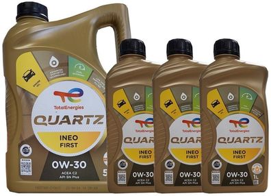 Total Quartz INEO First 0W-30 5 Liter + 3 Liter