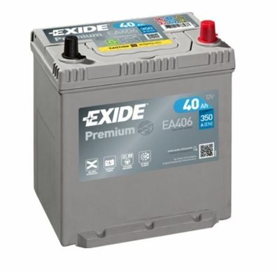 EXIDE Premium EA406 Asia 12V/40Ah 350A (EN) Erstausrüstertechnologie EA386 53504