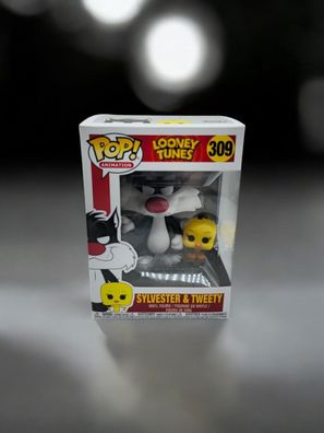 Funko Pop Sylvester und Tweety Looney Tunes 309 Warner Bros Vinyl Figur Cartoon