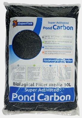 SuperFish Aktivkohle 10 Liter Carbon Filter-Kohle Filtermaterial Teich, quarium