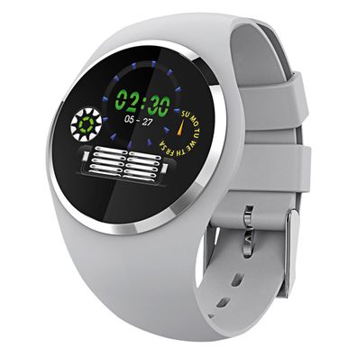 Fitness Tracker, grau, mit rundem Farbdisplay