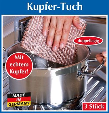 Kupfer-Tuch, 3er-Set