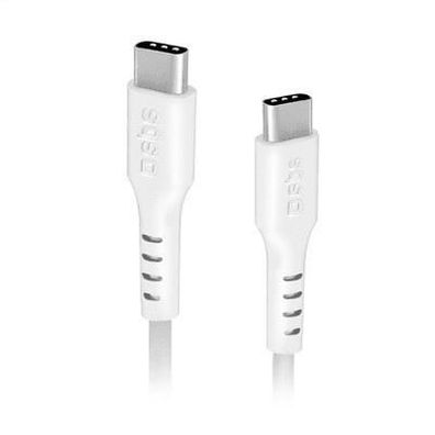 SBS USB-C zu USB-C Kabel 1,5m weiß