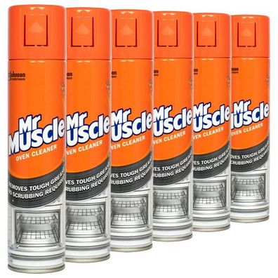 6x Mr Muscle Oven Cleaner Backofen-Reiniger 300ml