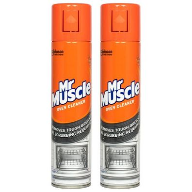 2x Mr Muscle Oven Cleaner Backofen-Reiniger 300ml