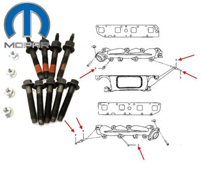 Krümmerschrauben Set 5,7L Bj:09-23 (Gen.4 (links oder rechts)