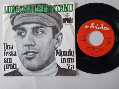 Adriano Celentano - Una festa sui prati 7'' Vinyl Germany RED LABEL