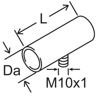 Webasto Verbindungsrohr D38 L=65, mit Kondensatab 1320959A