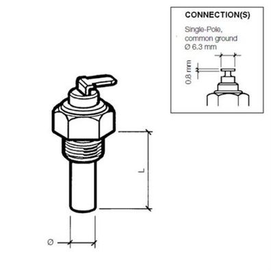 Veratron VDO Kühlmitteltemperatursensor 120°C - M1 323801005005D