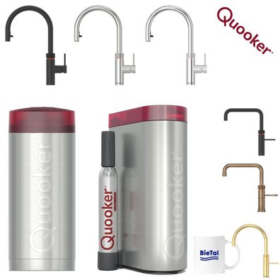 Quooker kochendes Wasser COMBI Reservoire & gekühltes sprudelndes Wasser CUBE