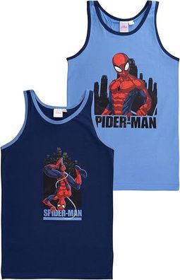 Marvel Spider-Man Unterhemd für Jungen - Kinder Tank Top Hemdchen Unterwäsche