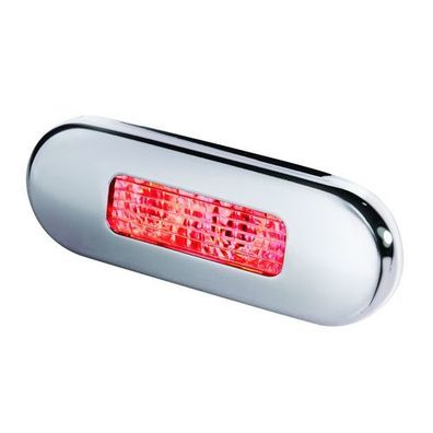 Hella LED Stufenleuchte rot rostfrei satiniert 2XT 959 680-731