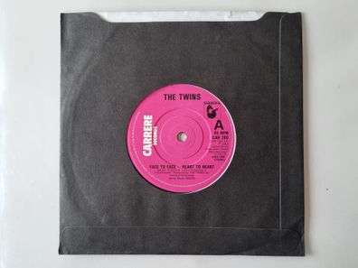 The Twins - Face To Face - Heart To Heart 7'' Vinyl UK