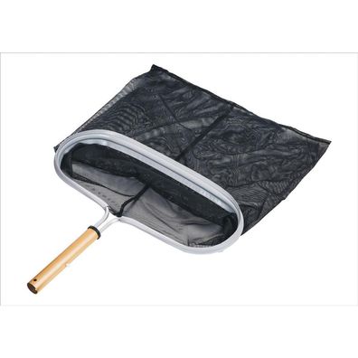 Oberflächenkescher Luxury-Pro mit Aluminiumrahmen | Schwarz
