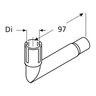 Webasto Kruemmer D24 Edelstahl, ohne Kondensatabl 1320383A