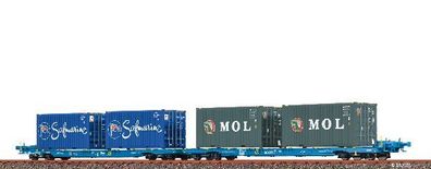 Brawa 48104 H0 Containerwagen Sffggmrrss DB, VI Spur H0