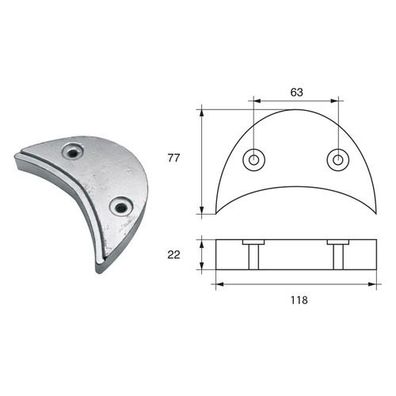 BUKH PRO ANODE F/JOHNSON/EVINRUDE Engines L8147302