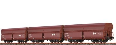 Brawa 50680 H0 Set Schüttgutwagen Fals 186 DB AG 3-t Spur H0