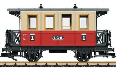 LGB 70307.3 Personenwagen rot/beige Spur 2m