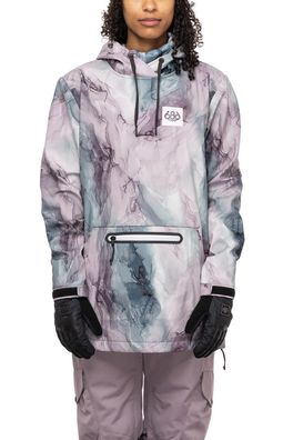 686 Women Riding Hoodie Waterproof dusty orchid marble - Größe: XS