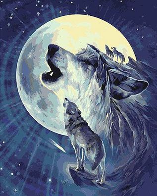Einsames Wolfsgeheul