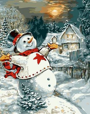 Lustiger Schneemann