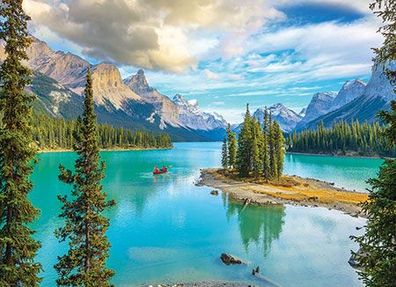 Maligne Lake im Jasper-Nationalpark