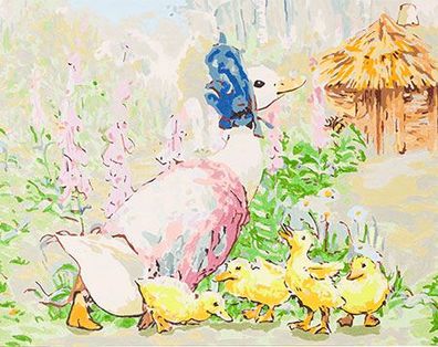 Entenmama und ihre Babys