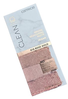 Catrice Clean ID Mineral Highlighting Palette Farbe 010 ROSE GOLD Vegan